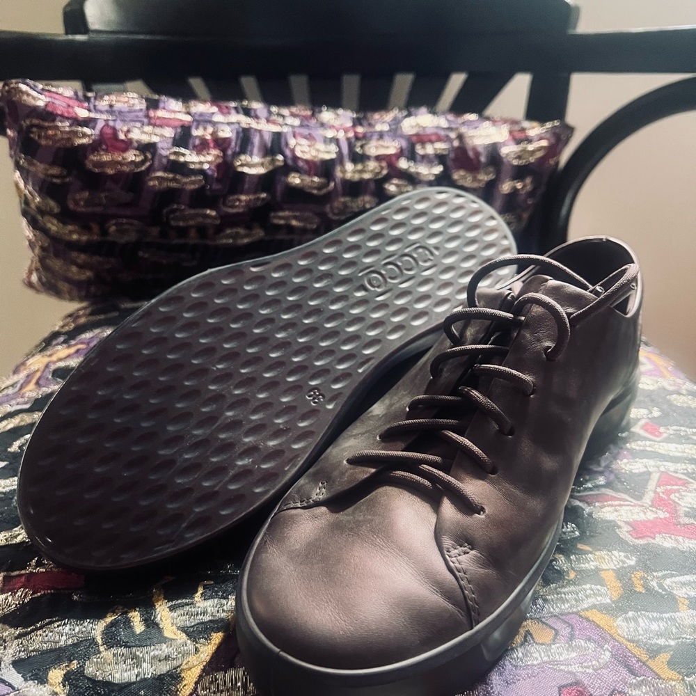 Ecco fig metallic shoes